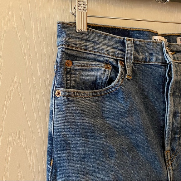 RE/DONE High Rise Ankle Crop Jean in Mid 80s Wash - 28 - Picture 9 of 12